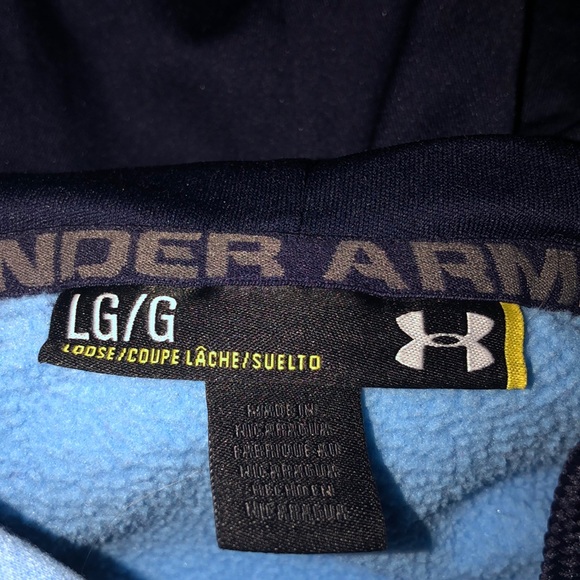 Light Blue Under Armour Hoodie - Picture 3 of 3